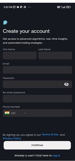 Login Screen
