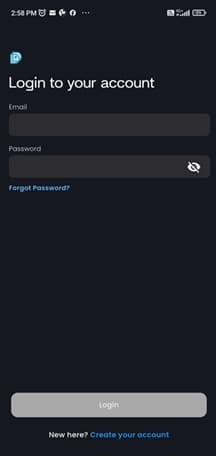 Login Screen