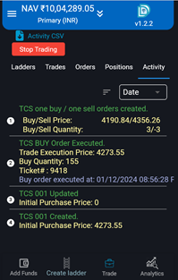 KOSH App Trades