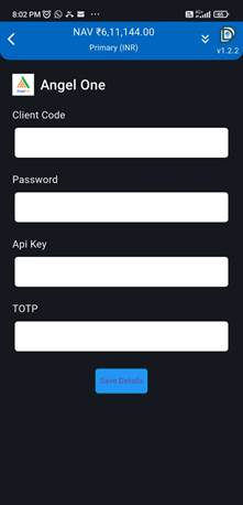 Angel One Broker integration