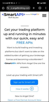 Angel One Broker integration