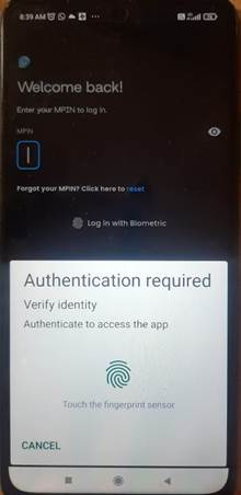Kosh app Login