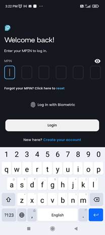 Forgot M-pin